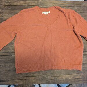 Loft orange sweater